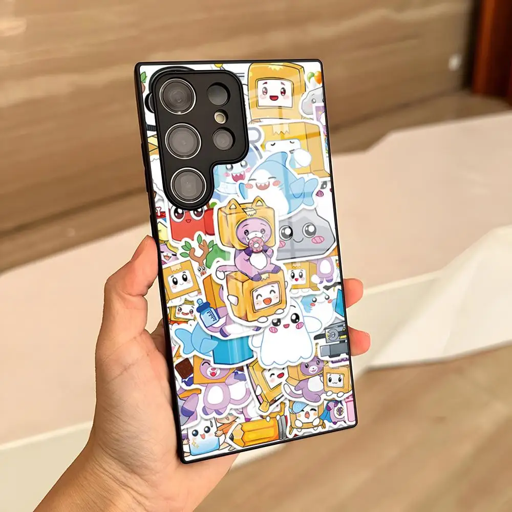 Lankybox Foxy Boxy Toys Phone Case For Samsung S26 S25 Ultra S23 S22 S24 Fe S21 Plus A57 A17 A37 A54 A53 A16 Glass Cover