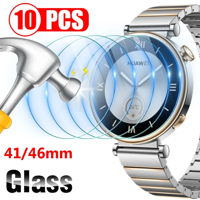 Waterproof Anti-Scratch Tempered Glass Screen Protectors for Huawei Watch GT4 41mm 46mm Ultra HD Protective Films for Huawei GT4