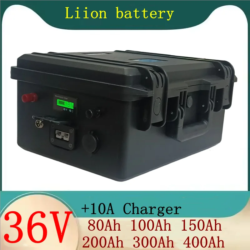 36V 40Ah 50Ah 80Ah 100Ah 200Ah 300Ah 400Ah lithium ion battery pack for 4000W 2000w tricycle scooter boat Solar energy EV