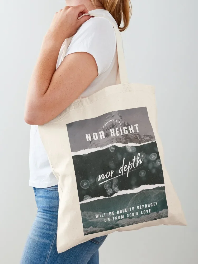 

ROMANS 8:39 Tote Bag sacs de shopping tote bag screen women bag personalized tote