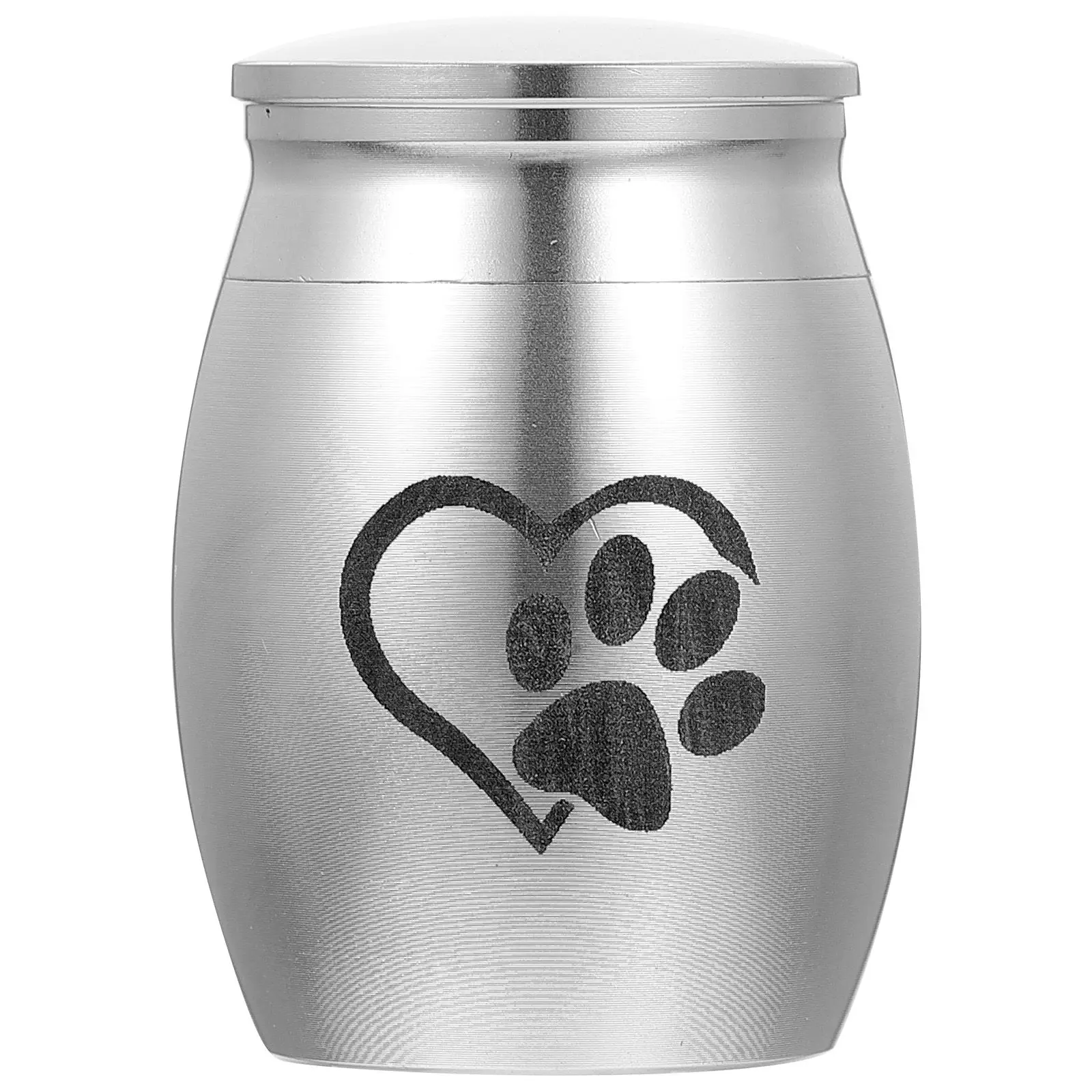 

Pet Urn for Ashes Stainless Steel Dog Memorial Gift Black Casket Durable Fade Resistant Rustproof Simple Style Pet Supplies