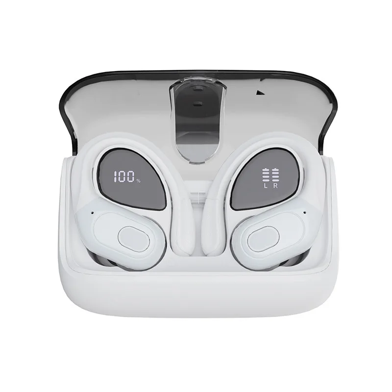 Sport Wireless Earbuds Bluetooth 5.4 w/ 75H Playtime - ENC Noise Cancelling Mic  IPX7 Waterproof Earhook Design  Hi-Fi Deep Bass