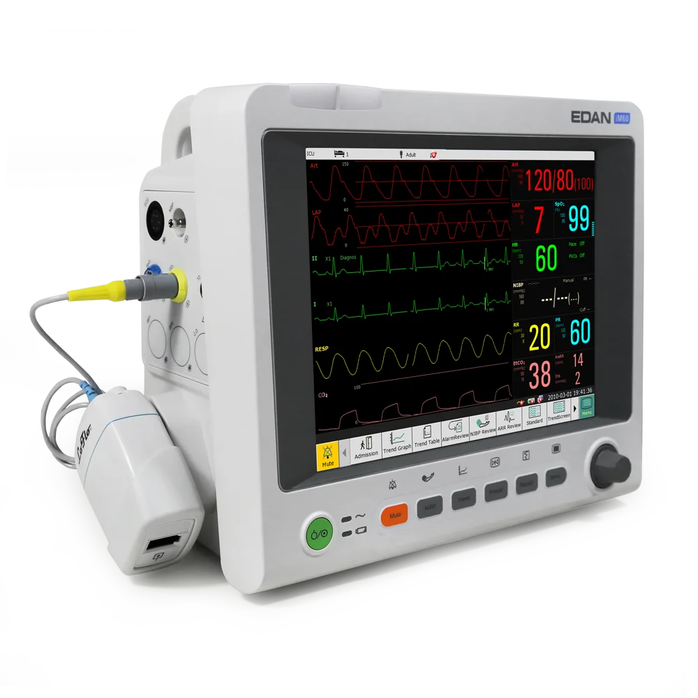 Edan Veterinary Multi Parameter Patient Monitor IM60 VET Veterinary Vital Sign Monitor for Animal Clinic Hospital ICU Ambulance