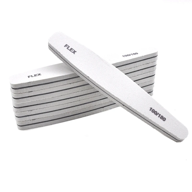 5/10P Nail Buffer Files 100/180 180/240 220/280 Grit Double Sided Sandpaper Sponge Block Nail Polish Manicure Tools Sanding File