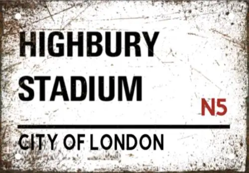 1E,Arsenal Highbury…
