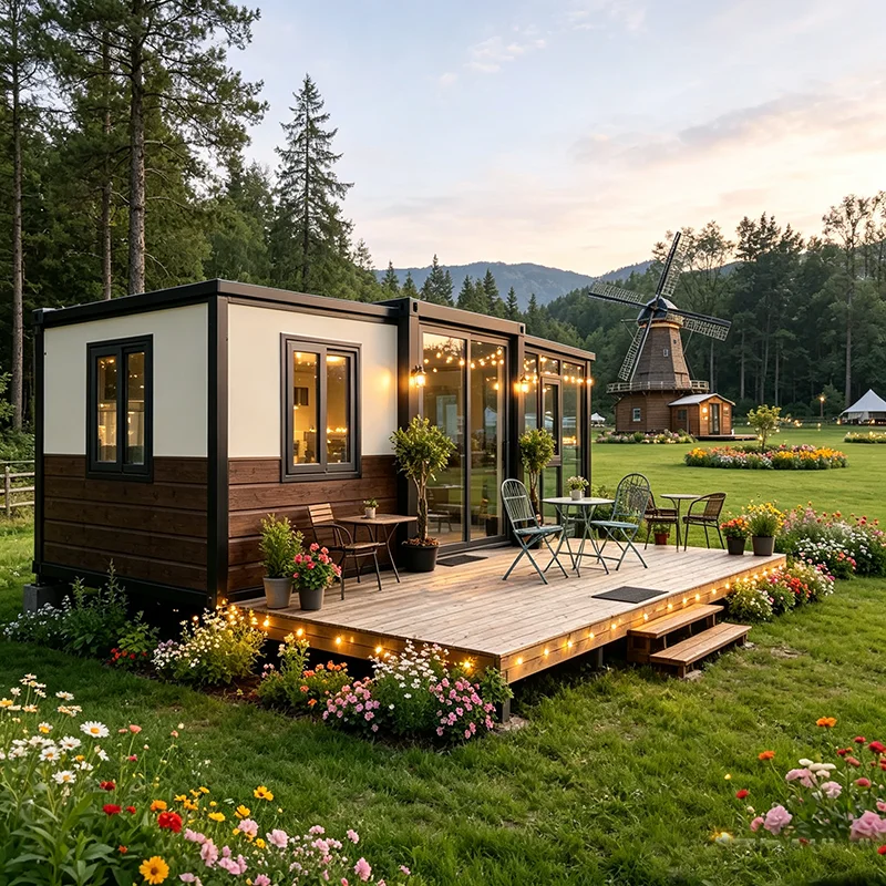 Shipping Container Home Solar Powered Eco Cabin for Off-Grid Countryside Living