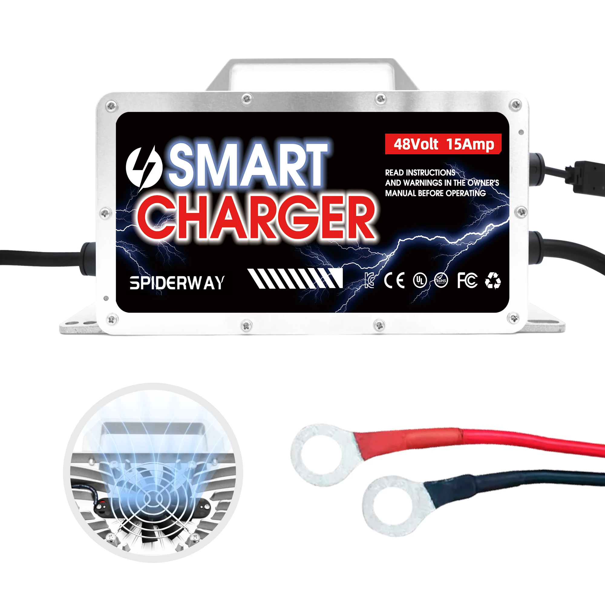 

On Board Battery Charger 36V 18A for EZGO Club Car Yamaha Golf Cart, Lead-Acid Battery Charger