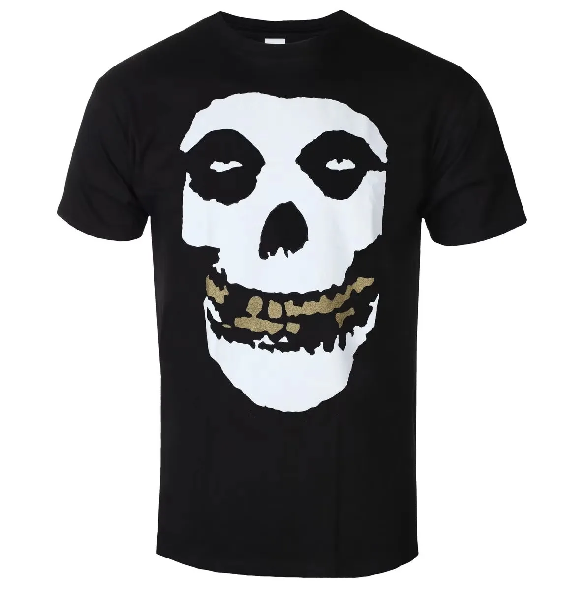 Misfits Fiend Skull Double‑Sided Horror‑Punk Rock Band Graphic T-Shirt Cotton Men Women Streetwear Tee