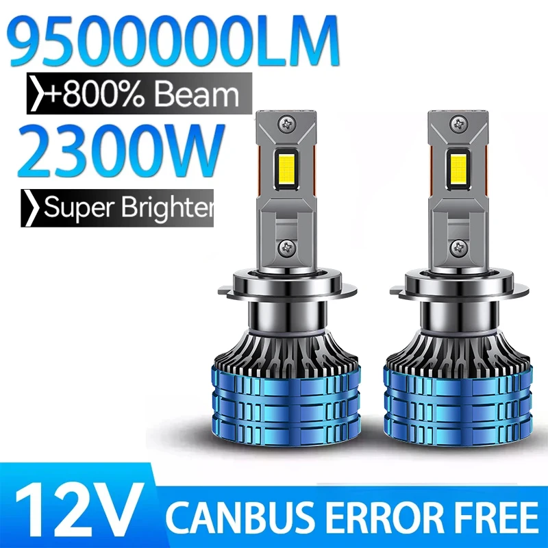

H7 H4 H11 LED Headlight 2300W High Power Canbus H1 H8 9005 HB3 9006 HB4 Turbo Lamp H3 880 881 H16 6000K Car Light 12V Fog Bulb