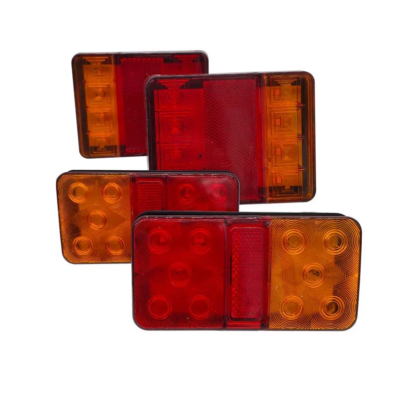 

2PCS 12V 24V 12-80V LED Tail Light Taillight Turn Signal Indicator Stop Lamp Rear Brake Light for Car Truck Trailer Caravan