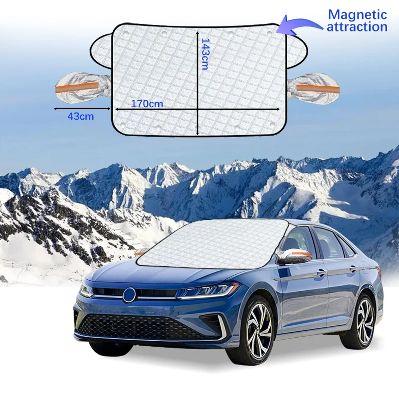 

Car Windshield Cover Magnet Winter Window Snow Shield Anti Frost Auto Front Window Snow Cover For Volkswagen Jetta