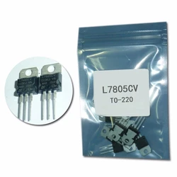 Voltage Regulator IC 10Pcs/Lot 7805 L7805CV Electronic IC TO220 Three-terminal Voltage Regulator, 5V 1.5A TO220AB PMIC