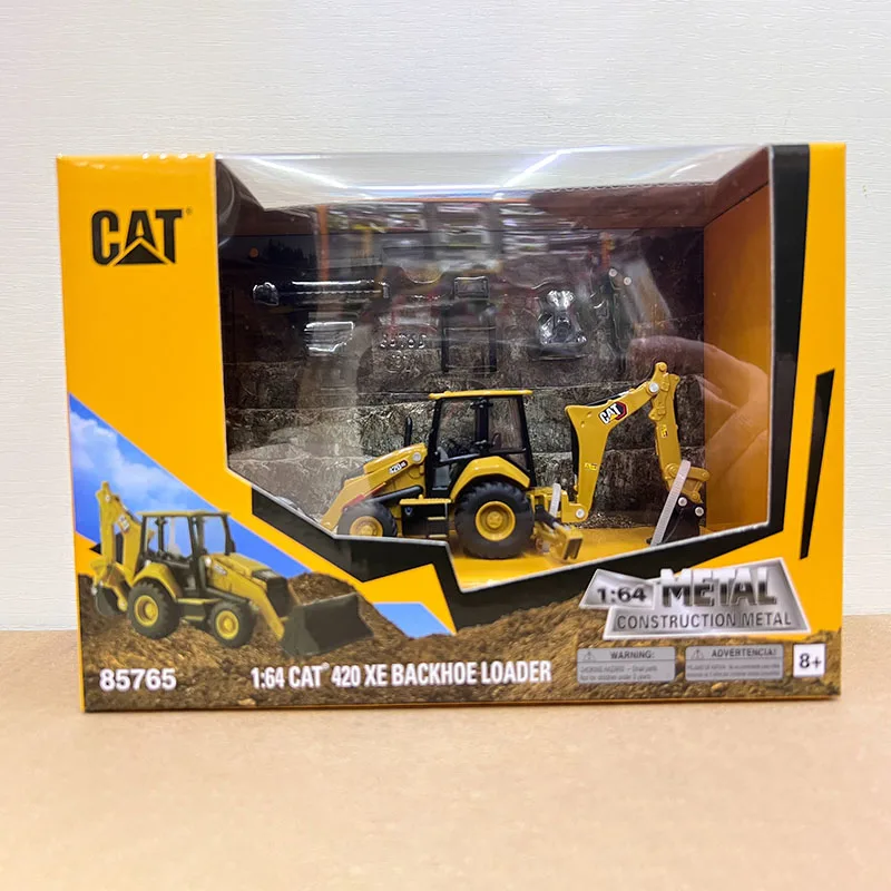 DM 1:64 Scale CAT 420 XE Excavator Loader Alloy Engineering Model Ornament 85765