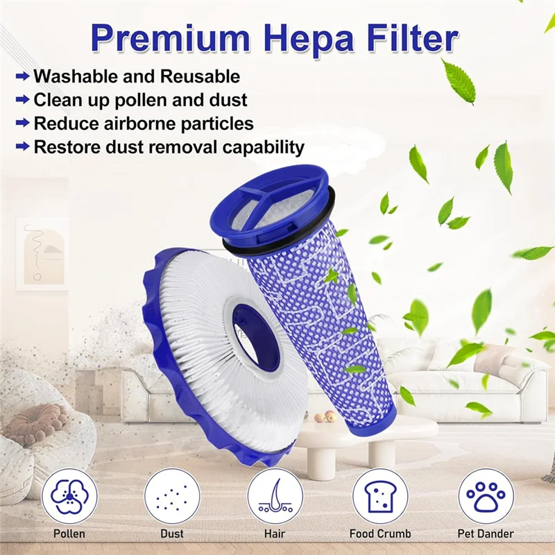 Sostituzione spazzola a rullo e raccordo B99A-DC50 per set completo di spazzole per filtro aspirapolvere Dyson DC50 Animal Multi Floor