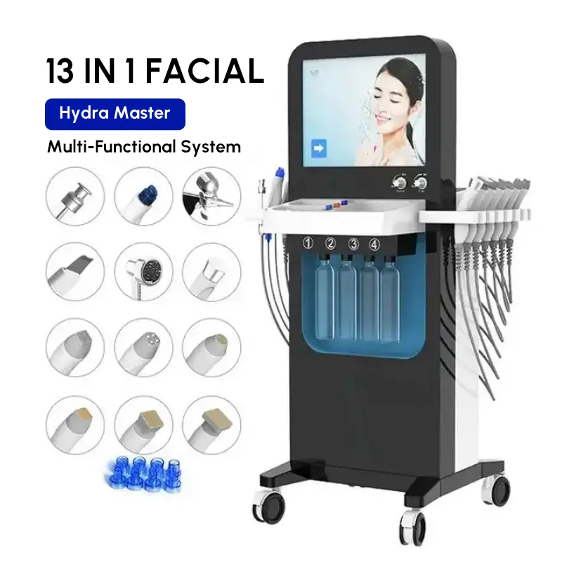 13 in 1 HydroFacial Machine Water Deep Cleansing Comprehensive Facial Care Aqua Peeling Professional Beauty Salon Spa Equipment