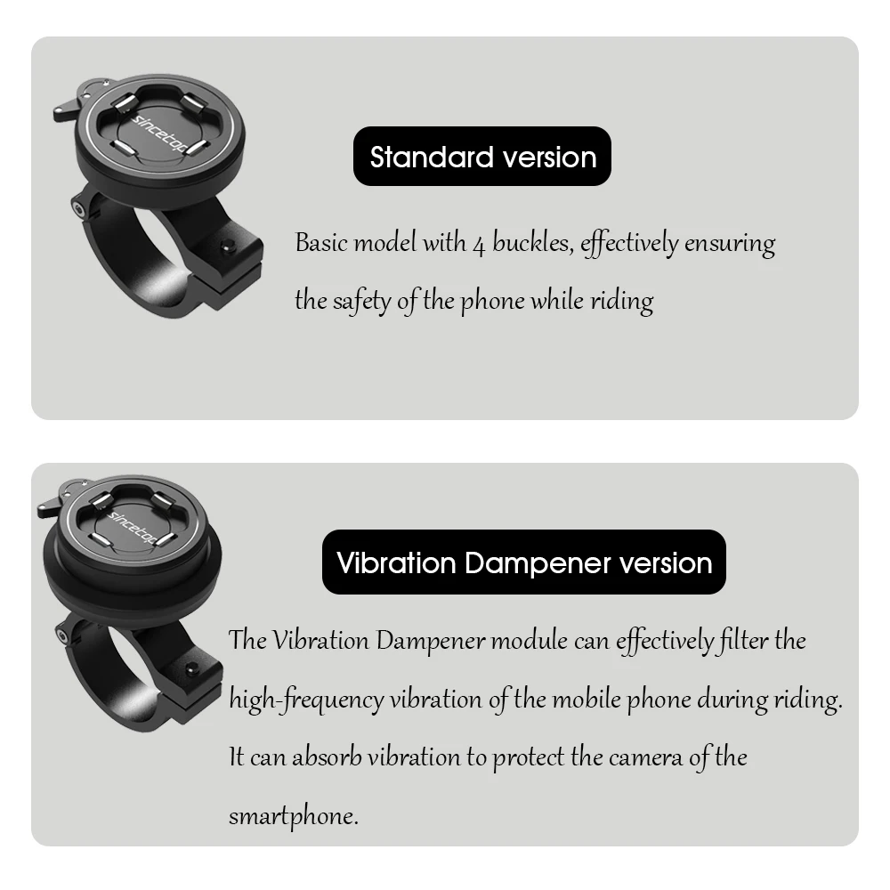 Motorcycle Bike Phone Holder, Universal Phone Mount for iPhone 16 Pro Max/Samsung - Adjustable Aluminum Alloy Handlebar Clip - Image 2