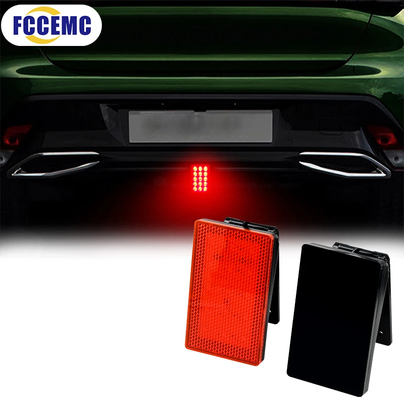 Fccemc Lanterna LED Freio 15 LEDs 12V Carro Moto