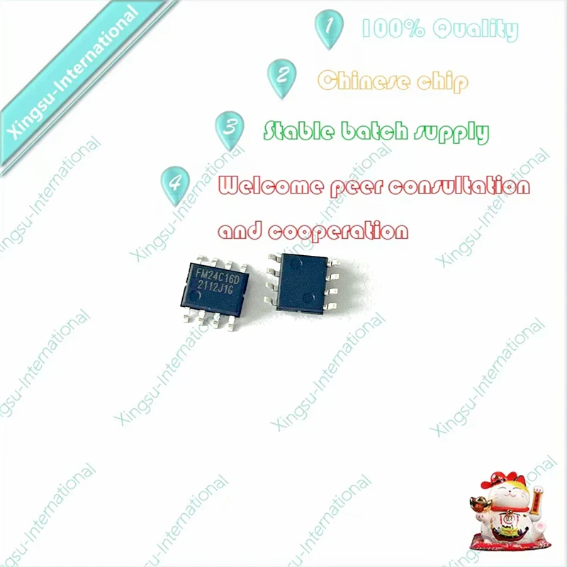 1PCS/Piece FM24C16D-SO-T-G Silkscreen FM24C16D Patch SOP-8 Memory Chip IC New Original