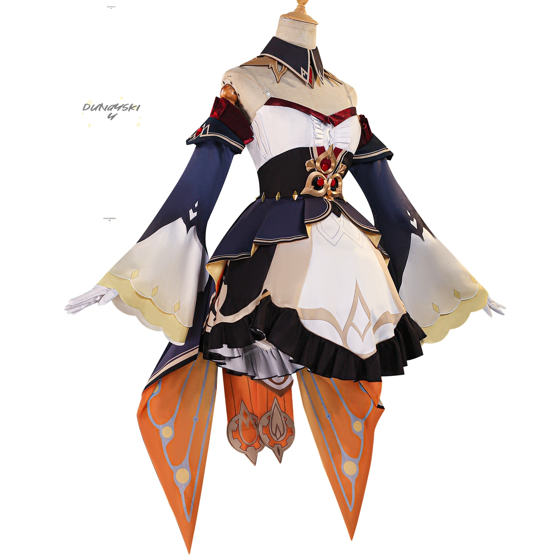 جينشين إمباكت ساندرون ماريونيت أزياء تنكرية شعر مستعار أغطية الرأس أحذية الهالوين أحد عشر فاتوي هاربينجرز لعب الأدوار #3