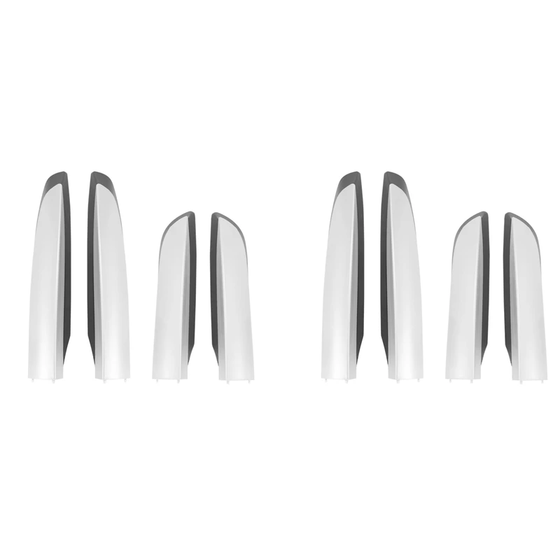 

Roof Rack Rail End Cover, 8Pcs Roof Rack Cover Shell Cap Replacement For Toyota RAV4 XA40 2013-2018 Silver