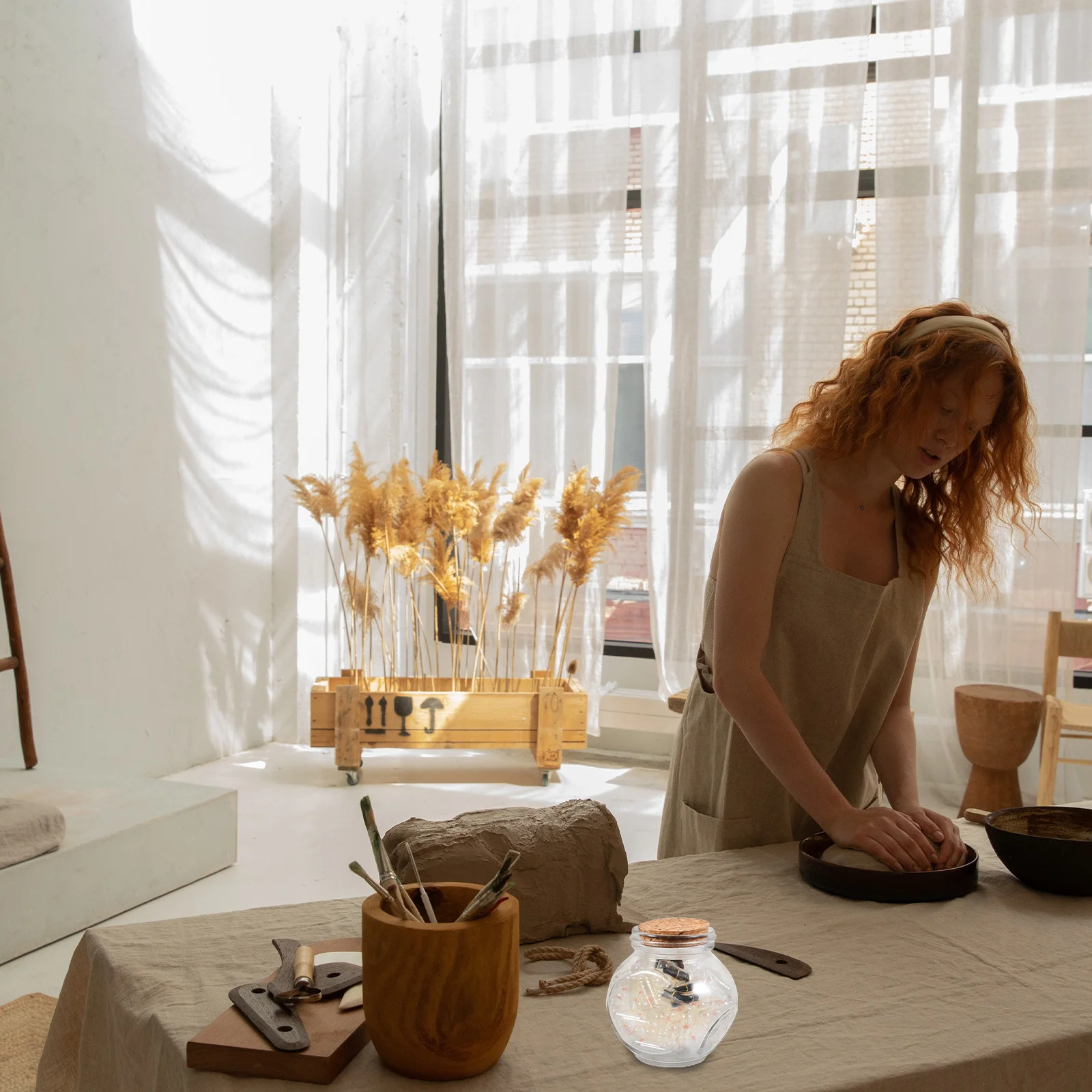 

1Set Gift Romantic Message Paper Drift Bottle Creative Paper Notes Wishing Bottle Silent Expression