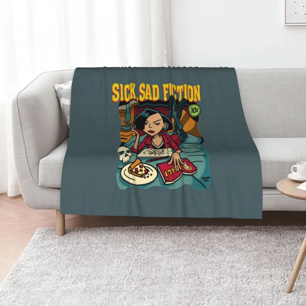 Daria Sick Sad Fiction Throw Blanket cosplay anime Travel Weighted For Sofa Thin Soft Big Soft Plaid Blankets