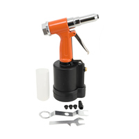 Pneumatic Air Riveter Pop Rivet Gun Tool Kit,with 3/32 '' (2,4 mm), 3.2（ 1/8”), 4.0（5/32”), 4.8(3/16”) Air Hydraulic Rivet Gun