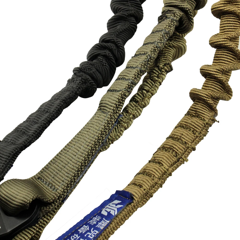 الرياضة في الهواء الطلق الحبل الثابت D مشبك للإفراج السريع والسريع CE حبل أمان مرن معتمد مشبك نهاية مزدوجة #4