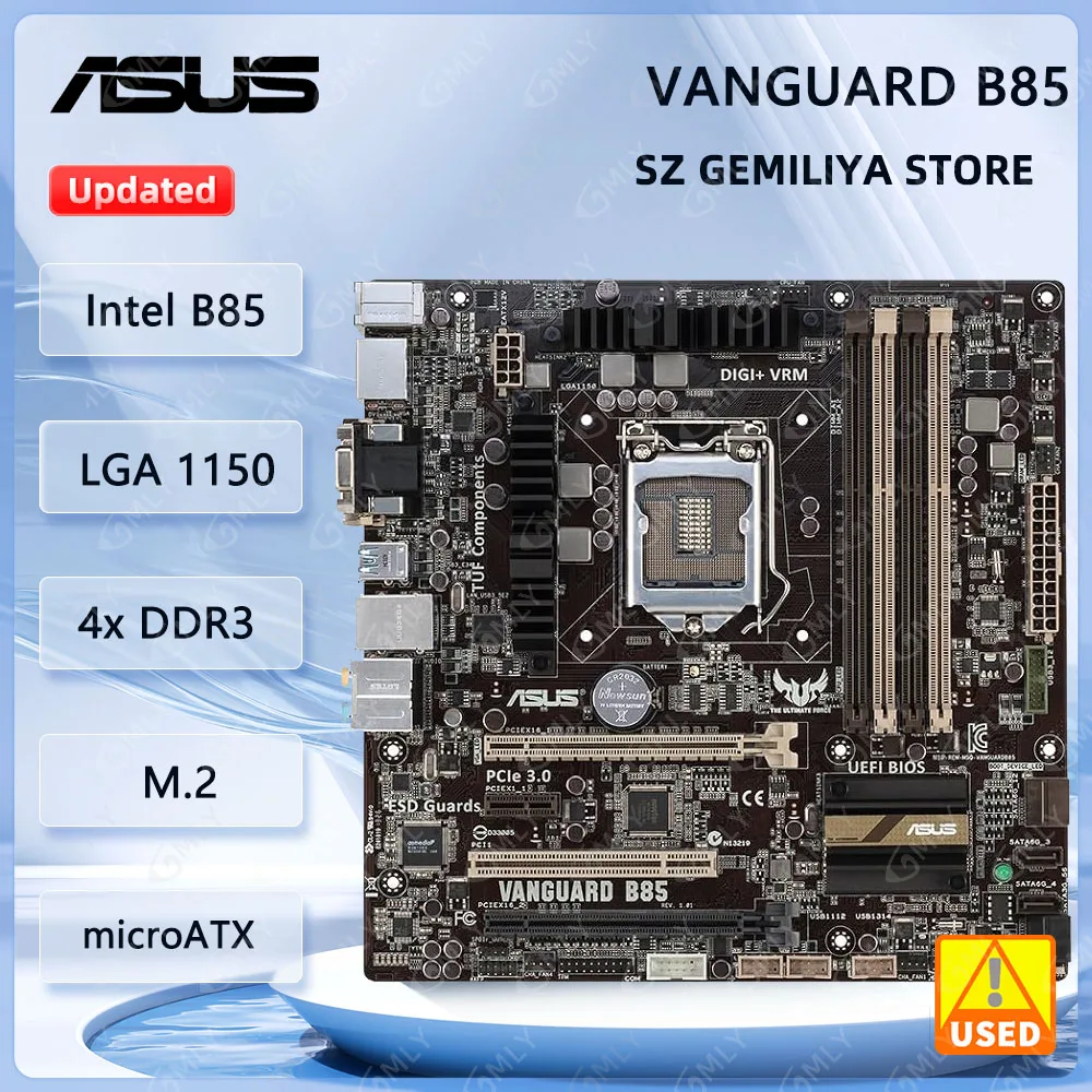 Placa base ASUS VANGUARD B85 L - Intel Cpu Core I5 reseña y precio