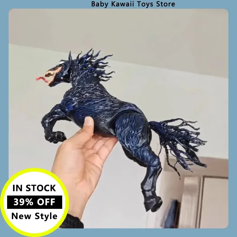 

28cm Venom Horse Venom 3 Last Dance Action Figures Shf Venom War Horse Body Ornament Model Doll Toys Xmas Gifts For Kids
