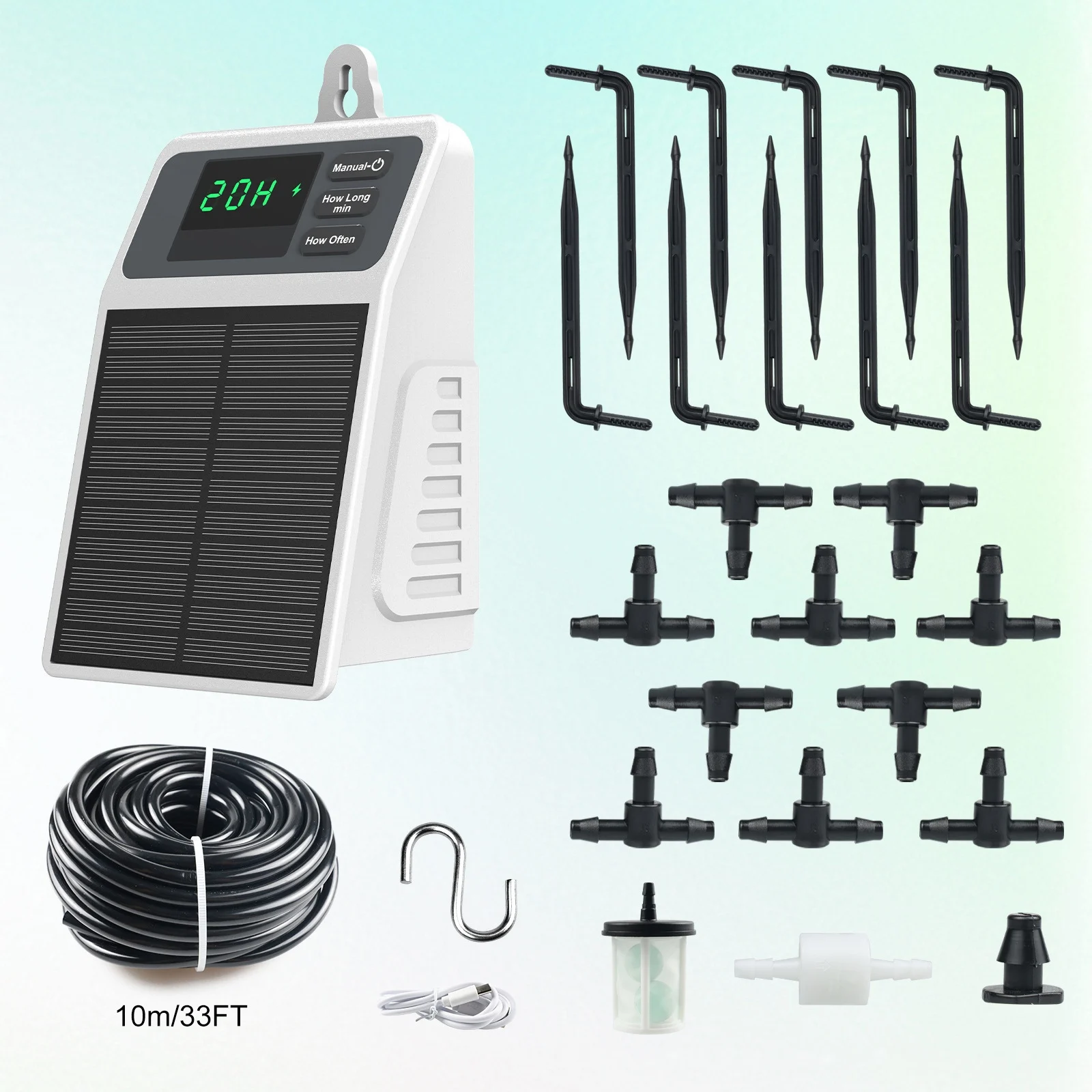 Solar Drip Irrigation Kit Garden - Solar Powered Drip Irrigation System Programmable