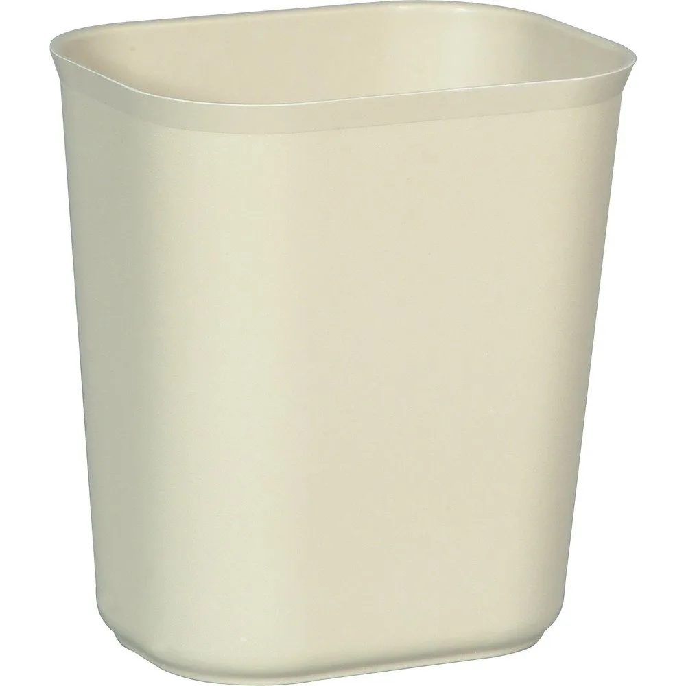 

Fire Resistant 14 Quart 3 5 Gallon Beige Wastebasket for Hospital School Hotel Office Home