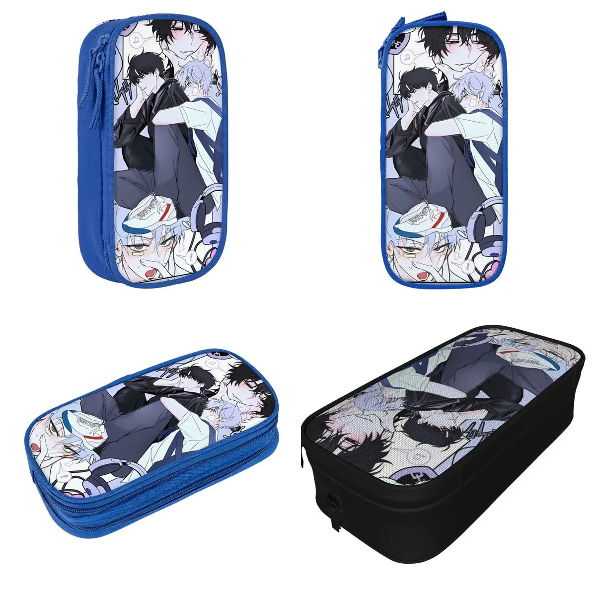 Alien Stage Ivan & Till Pencil Cases Cute Pen Box Bags Student Large Storage Students School Gift Pencilcases