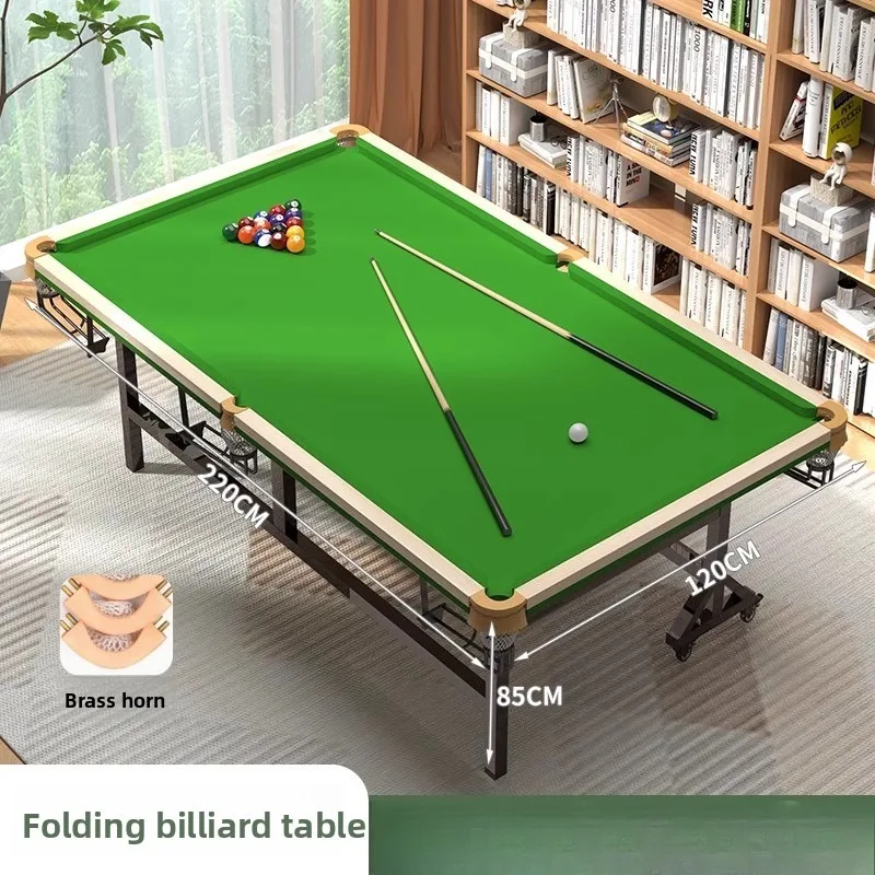 طاولة ممارسة البلياردو المنزلية للكبار قابلة للطي عموديًا