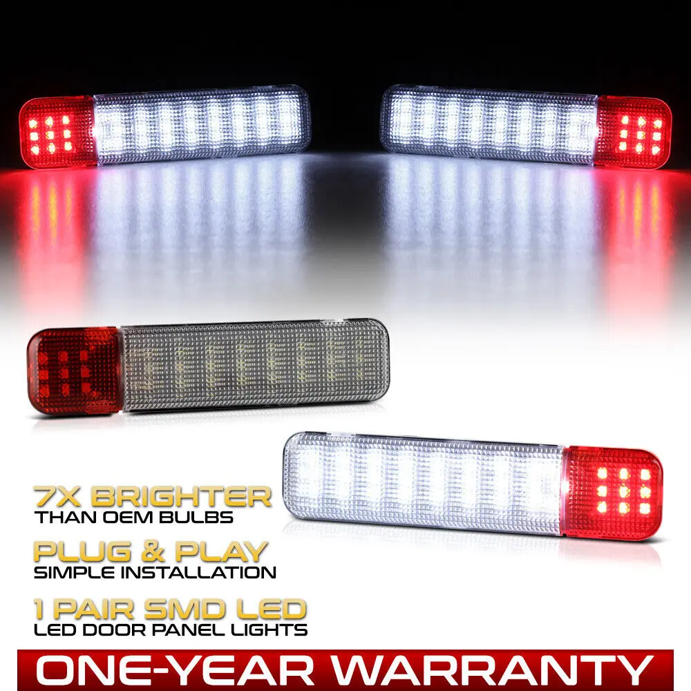 

[BRIGHT] For 97+ Chevy/GMC C/K Tahoe Yukon LED Door Panel Lights Courtesy Lamps