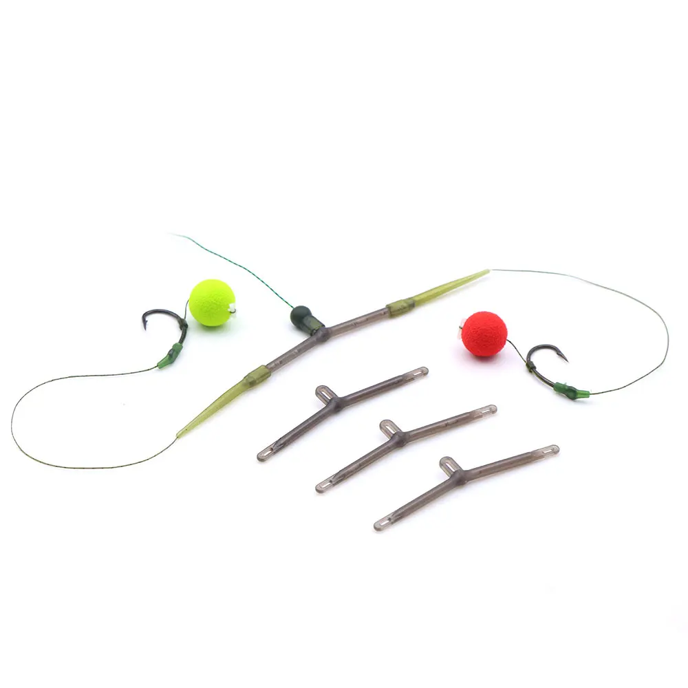10 Stück Karpfenangelzubehör: Hair Rig Leger Boom Anti-Tangle-Rutenhülsen für Köder, Boilie-Angeln, Haken und Schnur-Ausrichter-Tackle – Detail 5