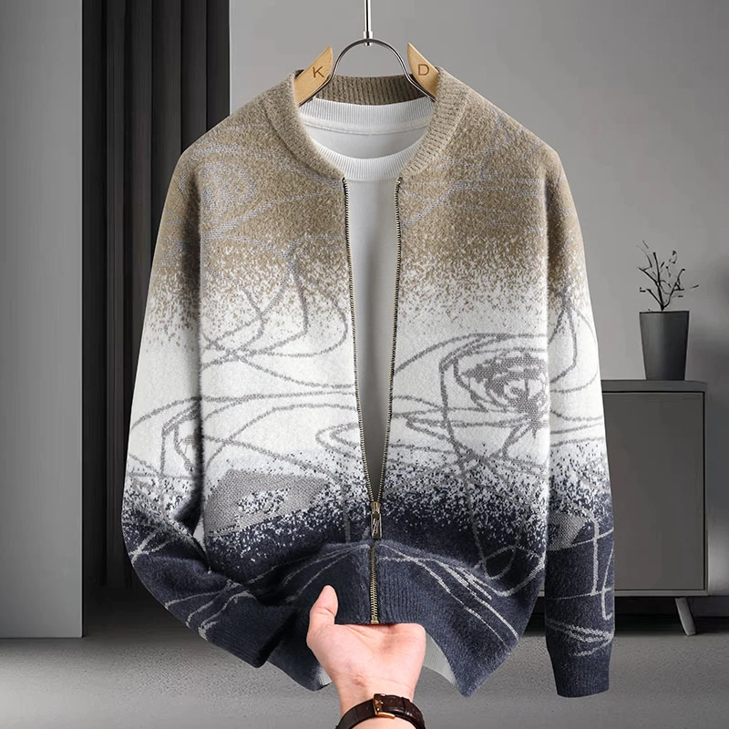 2024 Autumn/Winter New Casual Cardigan Sweater High Quality Retro Fashion Design Versatile Knitted Sweater Comfortable and Warm