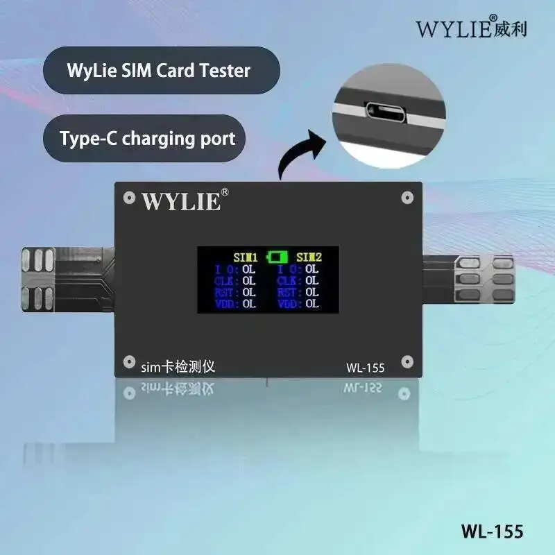 

Инструмент для тестирования диагностического слота для SIM-карты WL-155 используется в качестве инструмента для быстрой тестирования ремонта телефонов Android серии IPhone 14/15/16/17.