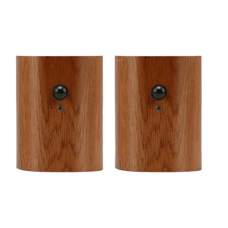 

ABKD LED Wooden Table Lamp Human Body Sensing Infrared Night Light Motion Sensor Night Lights Rechargeable Sconces Wall Light