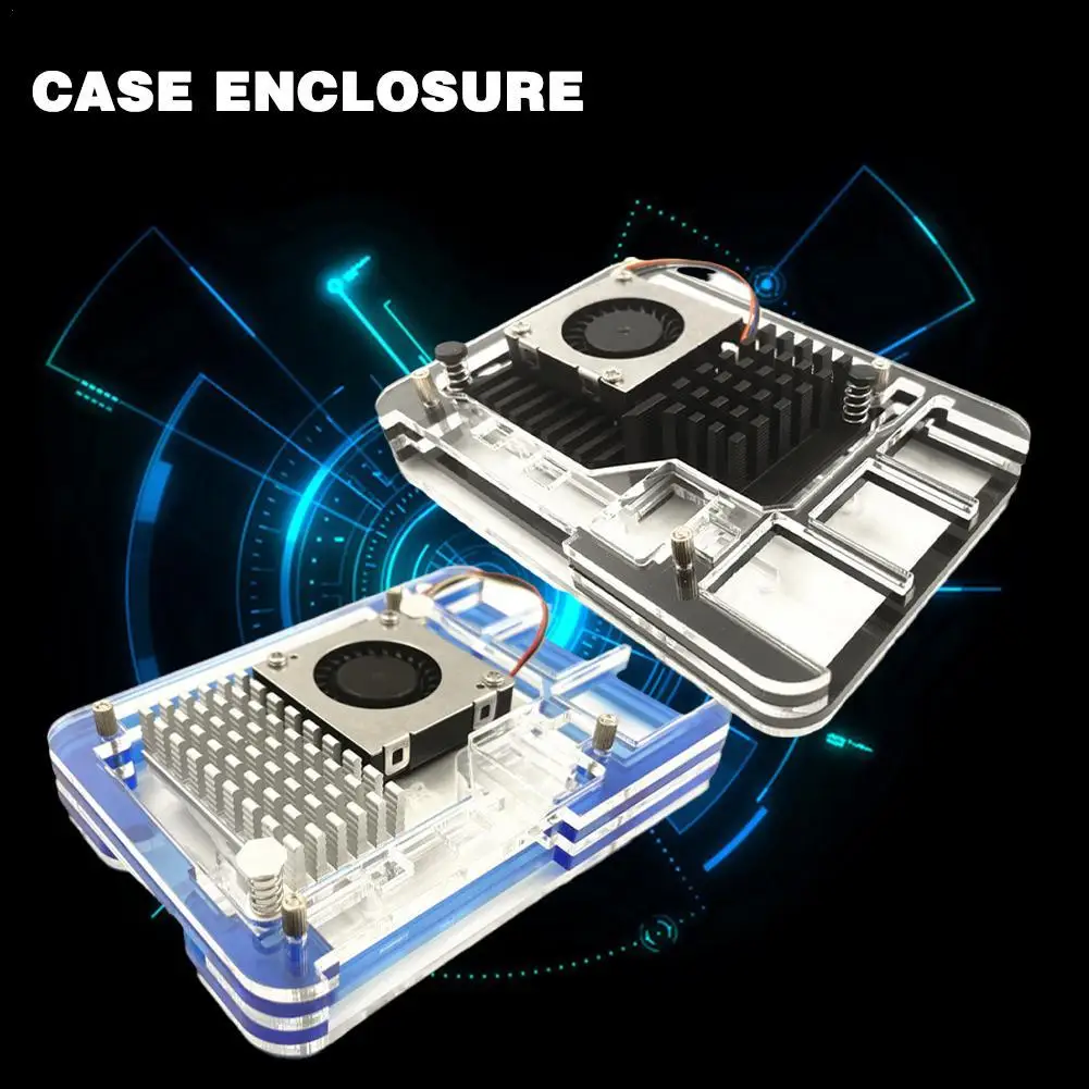 New 5 Layers Acrylic Case For Raspberry Pi 5 Case Enclosure 5B505 Compatible With Raspberry Pi 5 Active Cooler