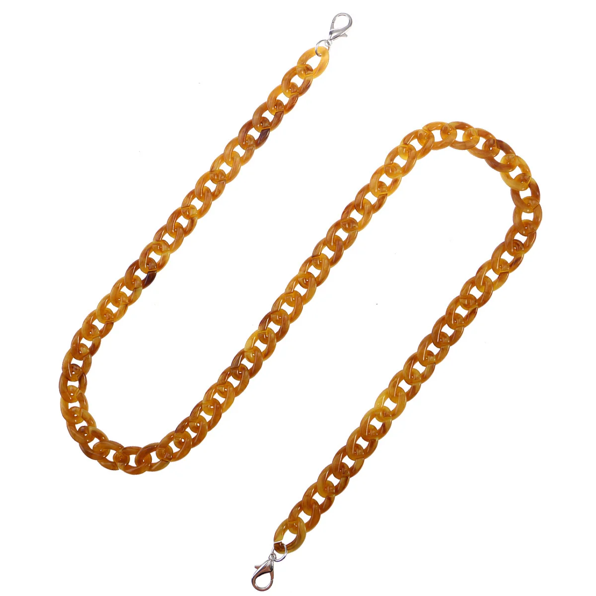 60cm 樹脂チェーンバッグストラップ交換用 女性用ショルダーバッグ トラベルパーティー ビジネスアクセサリー アンバーバッグストラップ