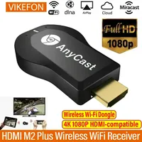 VIKEFON M2 Plus Wireless WiFi Display 4K 1080P HDMI-compatible TV Dongle Receiver for DLNA Airplay Miracast for AnyCast for IOS