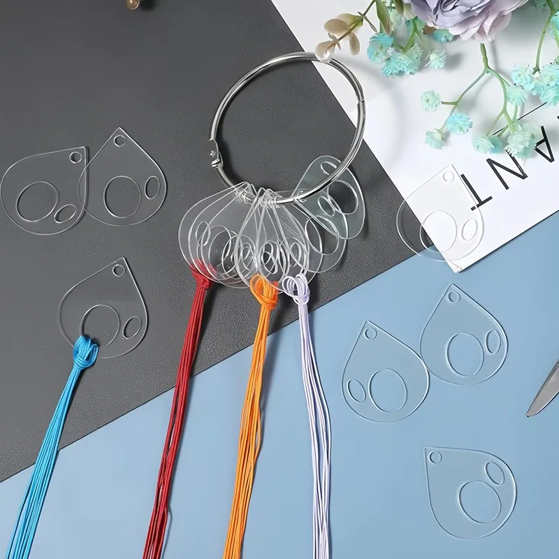 41 pcs Water Drop Thread Labels with Compact Space Saving, ideal for Hand Sewing Thread Sorting and Floss Classification