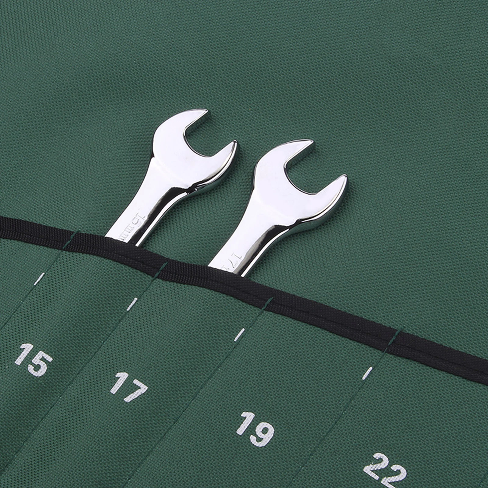 

Tool Bag Wrench Storage Portable Pouch Spanner Kit Green Pocket Organizer Repair