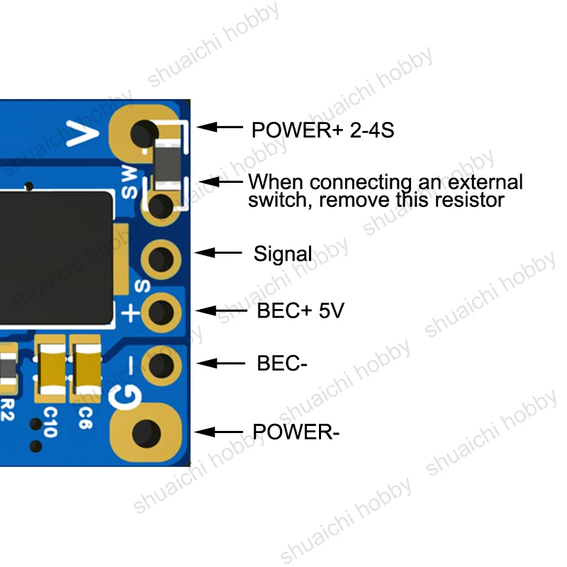 1PC RWD Crawler Auto 2-4S AM32 30A Bürstenlosen Einzigen ESC Motor Elektronische Geschwindigkeit Control 5V/3A BEC für RC Racing Drift Moskito Auto