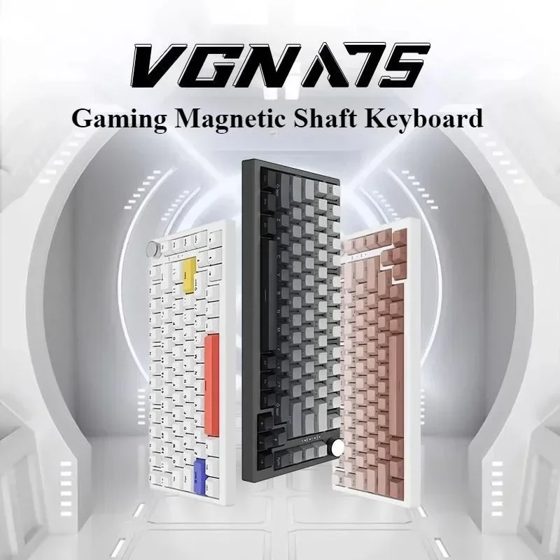 VGN Original A75 Magnetic Axis Mechanical Keyboard Wired Single Module Connection Custom Gaming FPS Gaming RT Hot Swap