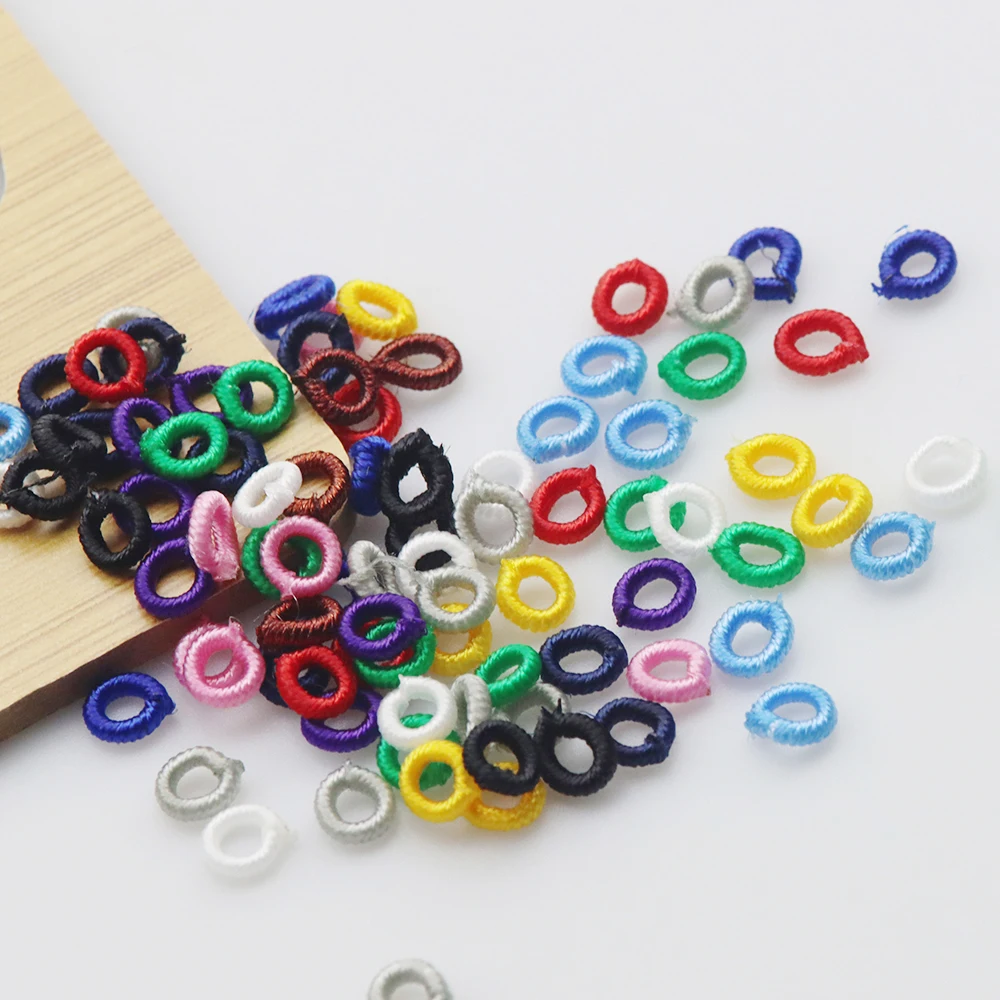 50/100PCS 6mm China Knot Coil DIY Hand woven fringe jewelry connecting interval beads handmade jewelry making accessories