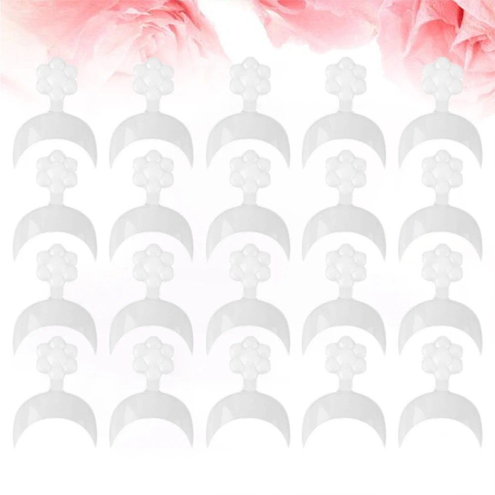 

500pcs Crescent Moon False Tips Artificial Nail Art Fake Manicure Accessories Design Durable Abs Material Easy Shaping
