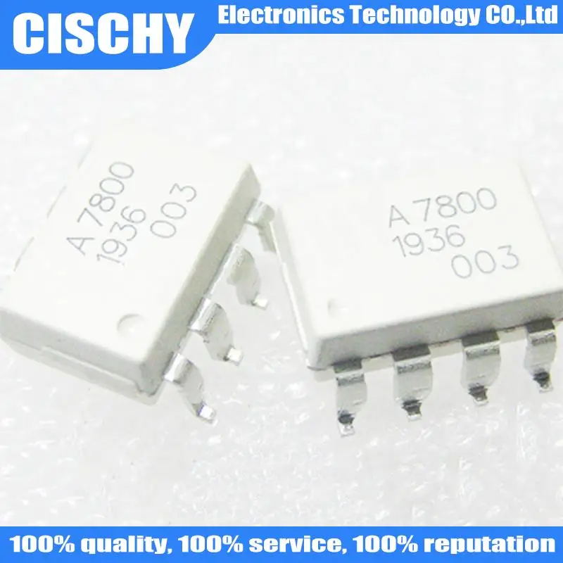 10pcs/lot  HCPL7800 A7800 HCPL-7800 A7800A DIP-8 SMD-8 Precision isolator In Stock