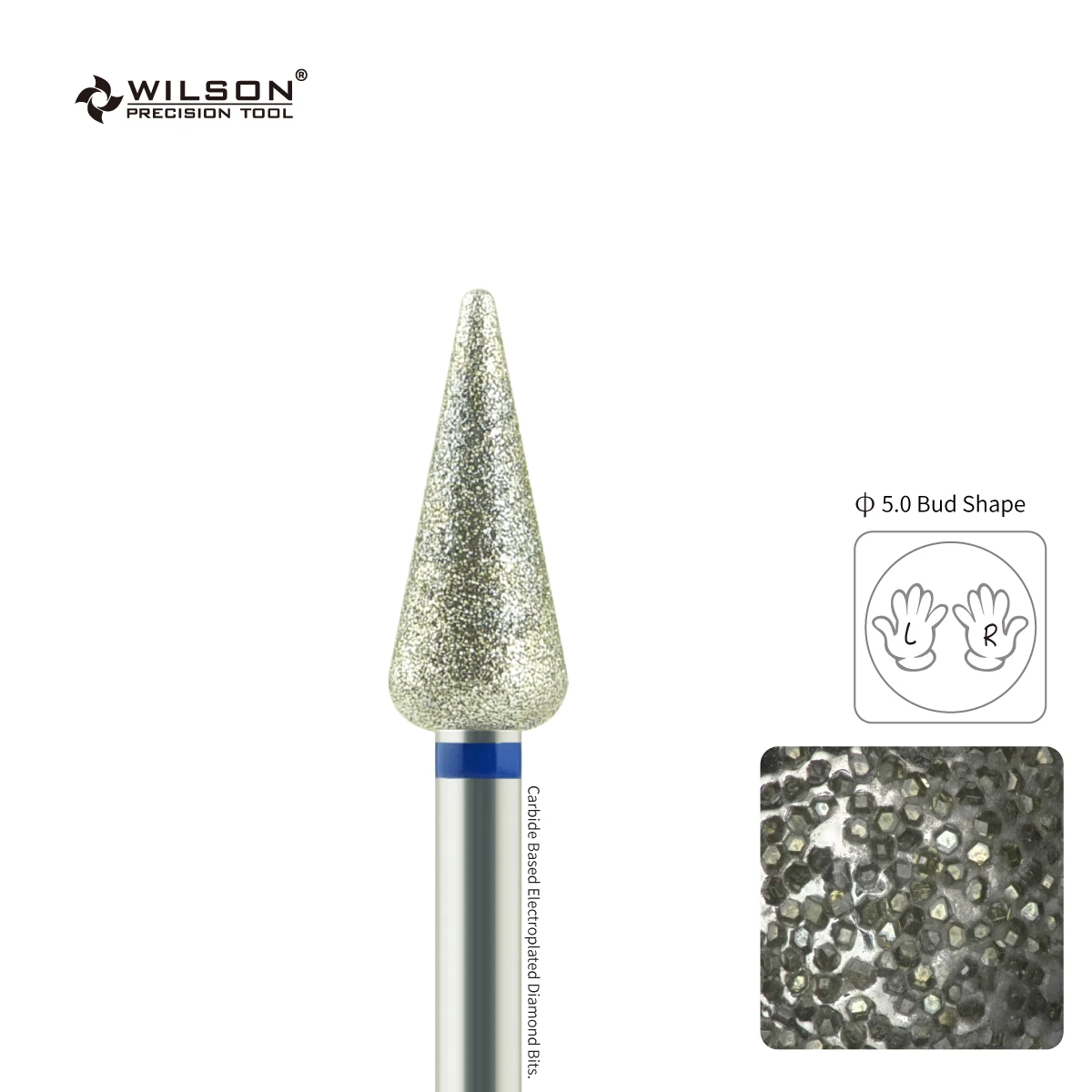 WILSON Bud Shape Diamond Bits-Nail Accessories/Tools/Manicure/Drill Bits